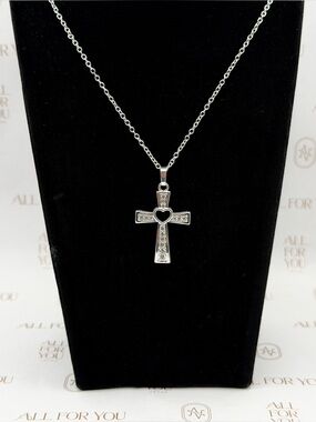 925 Sterling Silver Station Necklace | Delicate Beaded Chain Necklace